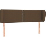  Vzglavje z ušesi temno rjavo 147x23x78/88 cm blago, (20736774) | Shoptok.si
