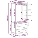  Set namještaja za pohranu s ladicama Smeđa Konstruirano drvo | shoptok.hr