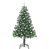vidaXL Božično drevo med 300 LED z stojalom Zelena 210 cm PVC | Shoptok.si