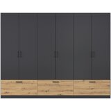 Boxxx OMARA ZA OBLAČILA, siva, hrast artisan | Shoptok.si