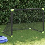 vidaXL Dječji nogometni gol sklopivi crni 90 x 64 x 64 cm Cijene