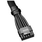 Be Quiet! CPH-6610 12VHPWR PCI-E adapter kabel (12-pinsko napajanje, 1 konektor, navoj na svakoj žici, 60 cm, crni) Slike