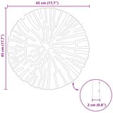  Kamen za hodanje 6 pcs Crna Ø 45 x 1,8 cm Guma | shoptok.hr