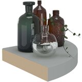  Plutajuće kutne police 4 kom sive 25 x 25 x 3 8 cm MDF | shoptok.hr