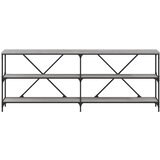  Konzolni stol boja hrasta sonome 200x30x75 cm od drva i željeza | shoptok.hr