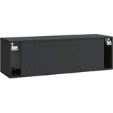 TV ormar za zid 98 x 31 x 30 cm Crna Konstruirano drvo | Eponuda.com