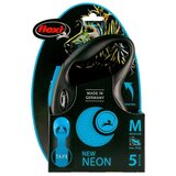 Flexi povodec New Neon trak M - 5 m (različne barve) modra | Shoptok.si