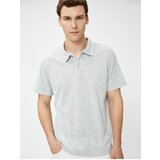 Koton Marked Polo Neck T-shirt with Buttons, Short Sleeves. cene