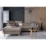 Miuform Svjetlo smeđa baršunasta sklopiva kutna garnitura (s lijevim kutom) Sweet Harmony – | shoptok.hr