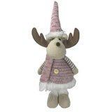 Festa cupid, novogodišnja dekoracija, irvas, roze, 45cm Cene