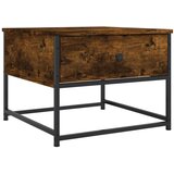  The Living Store Klubska mizica dimljeni hrast 51x51x40 cm inženirski les - Klubska Mizica, (21444917) | Shoptok.si