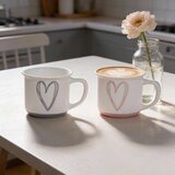 Mhome Skodelica za kavo Srce 120ml / 6 kos / več barv / porcelan, (5000199441) | Shoptok.si