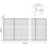  Gabion s žicom debljine 5 mm i mrežom 10x10 cm 1200x50x200 cm - 50 cm 200 cm 1200 cm | shoptok.hr