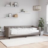  Dnevni krevet s madracem smeđesivi 80 x 200 cm od tkanine | shoptok.hr