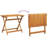 Bistro set s jastukom 5 pcs Prirodna nafta Čvrsto drvo akacije | shoptok.hr