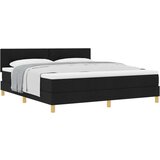  Krevet s box springom s madracem crne boje 180x200 cm od tkanine | shoptok.hr
