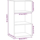 vidaXL Komoda betonsko siva 50x41x93 cm inženirski les | Shoptok.si