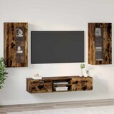  Set TV komoda FLORIN 3 pcs Dimljeni hrast Konstruirano drvo | Eponuda.com