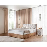 Meble Gruška Boxspring postelja Wood-10 - 200x200 cm