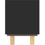 TV ormarić crni 80 x 30 x 40 cm od borovine i prirodnog ratana | Eponuda.com