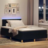  LED Box Spring Krevet s LED trakama Crna 120 x 200 cm tkanina | shoptok.hr