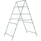 vidaXL Vrtna oporna mreža za vzpenjavke A-okvir 99x90x175,5 cm jeklo | Shoptok.si