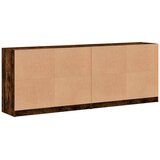  Regal za knjige s vratima boja hrasta 204 x 37 x 75 cm drveni | Eponuda.ba