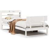 Maison Chic Postelja za odrasle - Posteljni Okvir brez vzmetnice bel 90x200 cm trdna borovina, (22082394) Cene