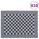  Kuhinjske krpe 10 kom plavo-bijele 50 x 70 cm pamučne | shoptok.hr