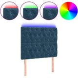  Posteljno vzglavje temno modro 90x7x118/128 cm žamet, (20951888) | Shoptok.si