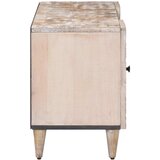 TV ormar s pohranom Bijelo 105 x 33,5 x 46 cm Čvrsto drvo manga | shoptok.hr