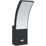  Vanjske LED zidne svjetiljke sa senzorima 2 kom crne aluminij | shoptok.hr