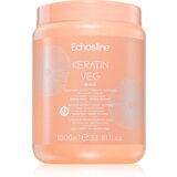 EchosLine Keratin veg Mask intenzivna vlažilna maska za suhe in porozne lase z aminokislinami 1000 ml u