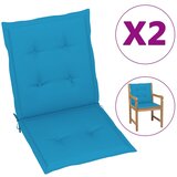 vidaXL Blazine za vrtne stole 2 kosa modre 100x50x3 cm Cene