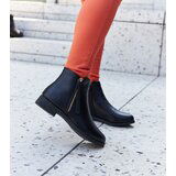 Gemre Black insulated flat ankle boots Paien | Shoptok.si