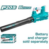 Total akumulatorski vrtni puhač/usisavač 18500rpm/20V/2.0Ah-7.5Ah/P20S/ INDUSTRIAL (Bez baterije) (TABLI20428) | shoptok.hr