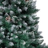 vidaXL Umjetno božićno drvce Zelena 180 cm PVC i Čelik i Plastika | shoptok.hr