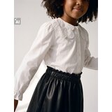 Sinsay Pamučna košulja s našivcima u obliku cvjetova | shoptok.hr