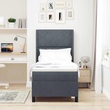  Krevet s opruga kutije Tamno siva 80 x 200 cm Baršun | shoptok.hr