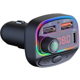  Bluetooth FM RGB Transmiter C14 QC3.0+PD crni | Eponuda.com