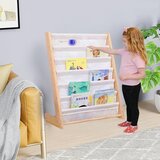 Kinder Home Dječja polica za knjige od drva 6 polica, Montessori 64x30x79 cm | shoptok.hr