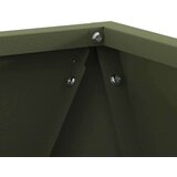  Cvetlično korito 2 pcs Oljčno zelena 30 x 30 x 30 cm Jeklo, (5000207557) Slike