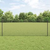 vidaXL varjena žična ograja z 44 U stebrički siva 0,8x100 m | Shoptok.si