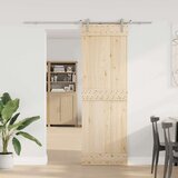 vidaXL Pribor za klizna vrata od nehrđajućeg čelika 183 cm srebrni | shoptok.hr