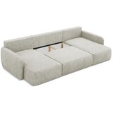 Makamii Krem sklopiva/s prostorom za odlaganje kutna garnitura od šenila (u obliku slova "U") Lilo – | shoptok.hr