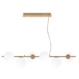  Ondaluce - Visilica na sajli MONILE 6xE14/10W/230V zlatna/bela | Eponuda.com
