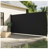 vidaXL Zložljiva stranska tenda črna 220x300 cm | Shoptok.si