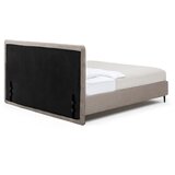 Bonami Selection Smeđe-sivi tapecirani bračni krevet s podnicom 180x200 cm Noira Slim – | shoptok.hr