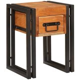 vidaXL Stranska mizica Drugo 30 x 30 x 40 cm Masivna akacija in kovina | Shoptok.si