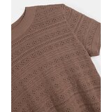 Sinsay Pletena bluza s ажurnim uzorkom i dodatkom lana | shoptok.hr